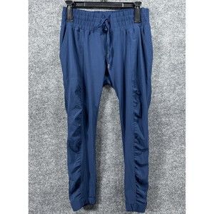 PrAna Bindu Jogger Womens XS Drawstring Blue Yoga Activewear Ankle Pants Pockets